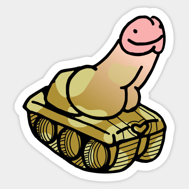 The Penis Tank Light Penis Sticker Teepublic